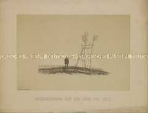 Observatorium auf der Höhe von Orly (Aussichtsgerüst) - aus "Erinnerungsblätter 1870/1871"