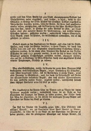 Loi Relative à la liquidation des Offices supprimés : Donnée à Paris, le 11. Février 1791. = Gesetz, Welches auf die Liquidation der unterdrückten Aemter Bezug hat