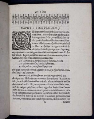 Caput I. Vice Prooemii