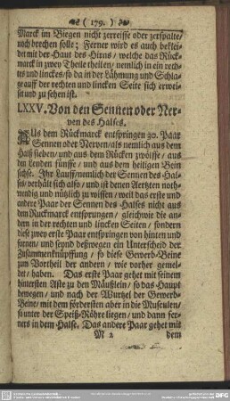 LXXV. Von den Sennen oder Nerven des Halses