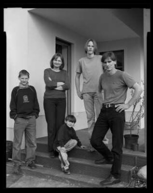 Christina und Edward Bogusz mit Kindern, Crostwitz