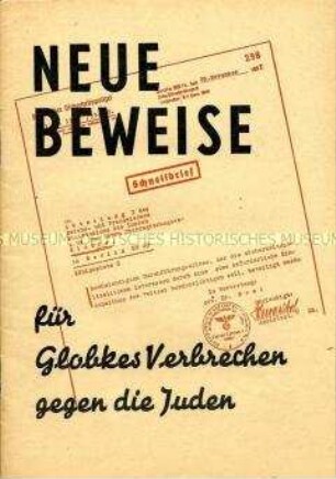 Dokumentation der DDR über die Nazi-Vergangenheit des BRD-Politikers Globke