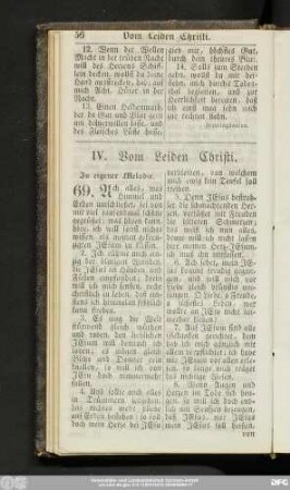IV. Vom Leiden Christi.