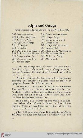 Alpha und Omega.