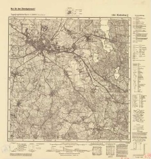 1994 (alte Nr.: 639) Rastenburg, Topographische Karte 1:25000 (4cm - Karte)