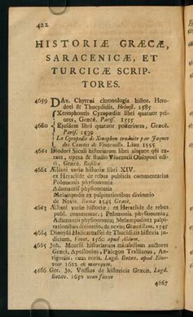 422-443, Historiae Graecae, Saracenicae, et Turcicae Scriptores - Rerum Germanicarum, Hungaricarum, Polonicarum, & Regionum Septentrionalium Scriptores