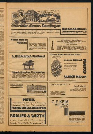 63-64, Anzeigen