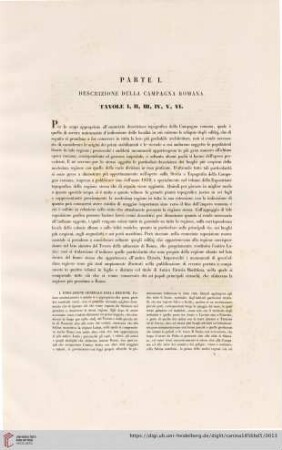 Parte I: Descrizione della Campagna romana