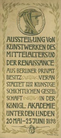 Ausstellung von Kunstwerken des Mittelalters und der Renaissance
