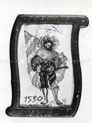 WHW-Abzeichen, Soldaten 1510-1916, 4. Reichsstraßen- sammlung Februar 1938, durchgeführt von SA, SS u.a.