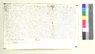 Ferdinand Joseph Freiherr zu Vieregg etc. verkauft St. Veit seine drei Höfe zu Maierhof (Haider Gut) und zu Wolfsgrub (Winkler Gut, Mayr Gut) im Gericht Teisbach;. S: Ferdinand Joseph Freiherr zu Vieregg etc.