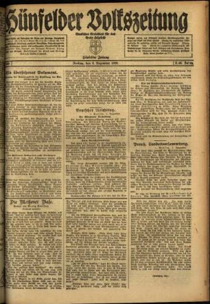 Ausgabe vom Freitag, den 03. Dezember 1920.