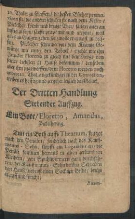 Siebender Auffzug.