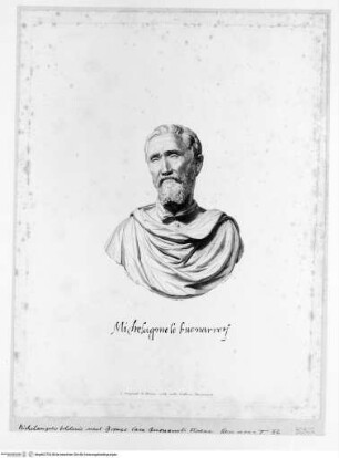 Porträtbüste Michelangelos in der Casa Buonarroti, Florenz