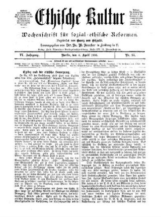 Egidy und die ethische Bewegung