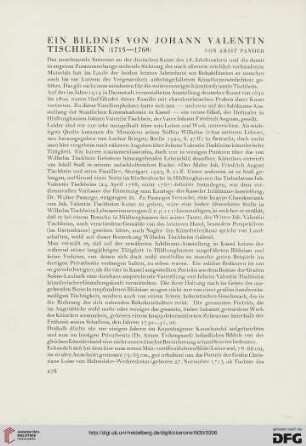 22: Ein Bildnis von Johann Valentin Tischbein (1715-1768)