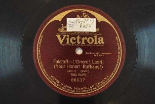 Falstaff : L'onore! Ladri! (Your Honor! Ruffians!); (act1) / (Verdi)