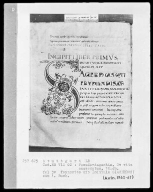 Quadripartitus (Sammlung von Patresexerpten und Kanones in vier Büchern) — Initiale S (acerdos), Folio 3verso