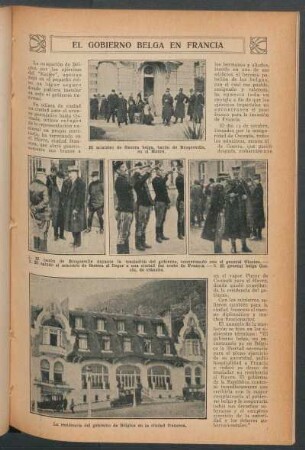 El gobierno belga en Francia