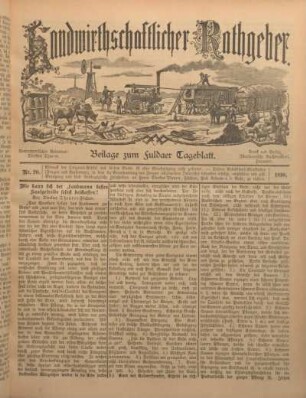 20: Beilage vom Montag, 19. September 1898