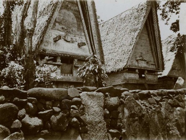 "Huts on the Palau Islands"