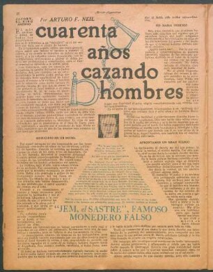 Cuarenta años cazando hombres