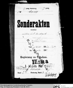 Anstellung der mittleren und unteren Beamten des Magistrats in Wittenberge