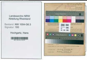 Entnazifizierung Hans Hochgartz , geb. 26.05.1906 (Arbeiter)
