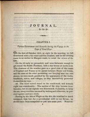 Journal of a visit to South Africa, in 1815 and 1816 : with some account of the missionary settlements of the United Brethren, near the Cape of Good Hope