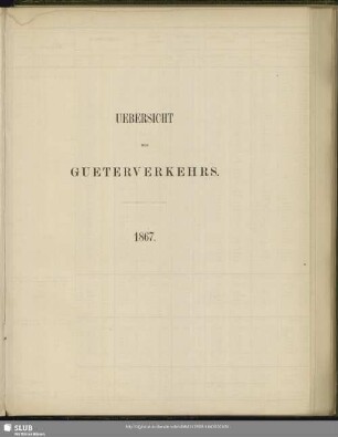 Uebersicht des Gueterverkehrs