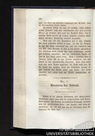 Nro. 17. Bereitung des Vitriols.