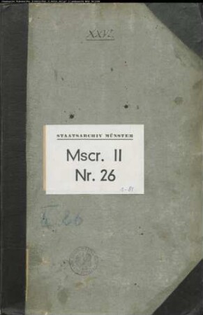 Westfälische Familien, insbesondere Familie von Korff (Urkundenabschriften)