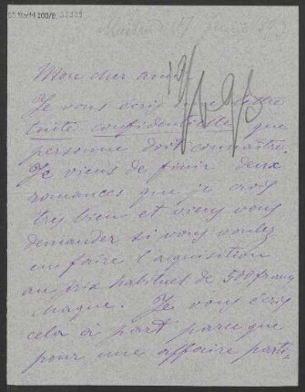 Brief an Adolph Fürstner : 17.06.1893