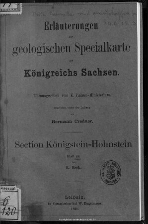 84: Section Königstein-Hohnstein : Blatt 84