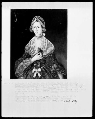 Ehepaarbildnis — Bildnis der Dorothea Sophia Fuchs, geb. Bezold (1737-1792)