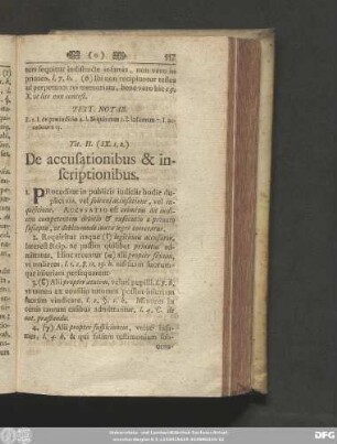Tit. II. (IX. 1. 2.) De accusationibus & inscriptionibus.