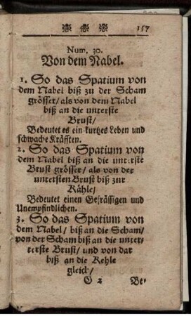 Num.30. Von dem Nabel.