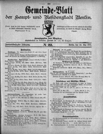 1911,22: No. 22, 28. Mai 1911