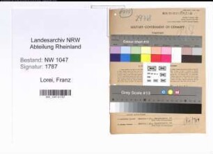 Entnazifizierung Franz Lorei , geb. 24.12.1896 (Stuckateur)