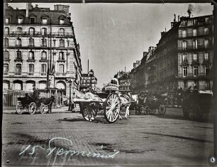 Paris. Cour de Rome mit Blick in die Rue Saint-Lazare