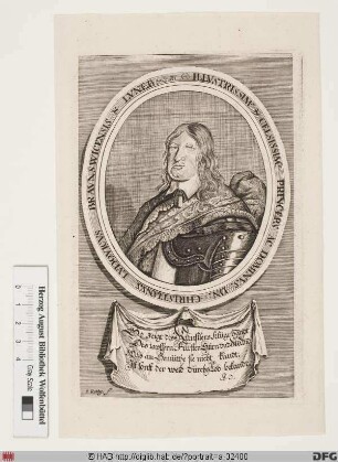 Bildnis Christian Ludwig, Herzog zu Braunschweig-Lüneburg-L. (reg. 1641-65)