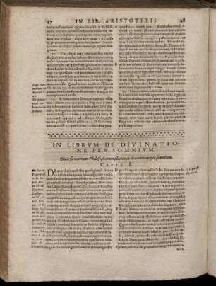 In Librum De Divinatione Per Somnium