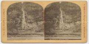Gribiasca-Wasserfall im Tessin - aus der Serie "Vues de la Suisse et d'Italie" Bild-Nr 748