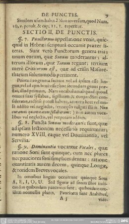 Sectio II. De Punctis