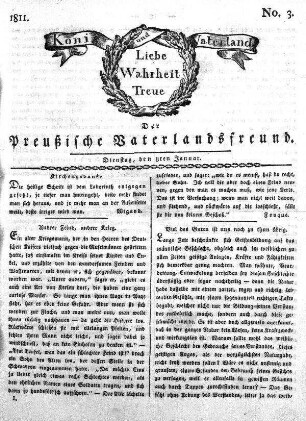 No. 3., vom 8ten Januar