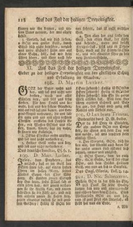 XI. Auf das Fest der heiligen Dreyeinigkeit ...