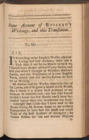 Some account of Boileau's writings, and this translation
