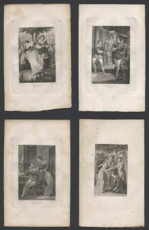 Acht Kupfer zu Goethes "Torquato Tasso" nach Geissler