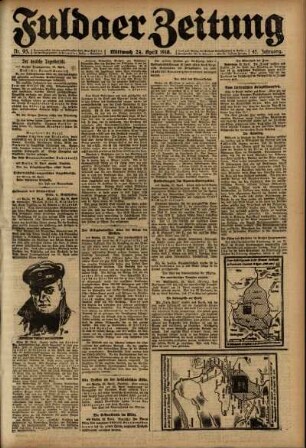Ausgabe vom Mittwoch, den 24. April 1918.