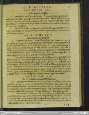 Articulus XVIII. Iudicorm praeparatoria